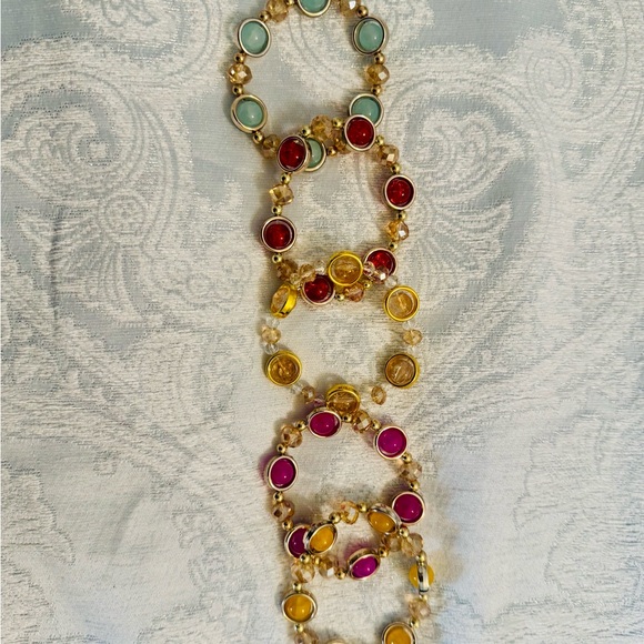 Gold Beaded Bracelet (Various Colors) - Picture 9 of 12